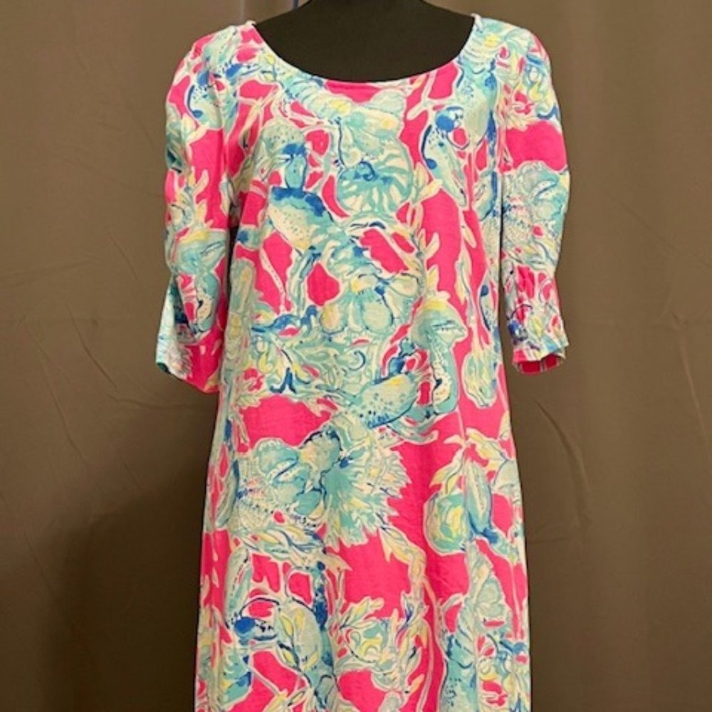 Lilly Pulitzer LaJolla Dress – Lobsters in Love – Size Large